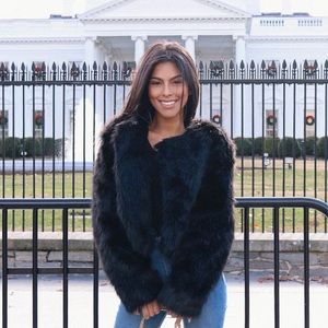 Francesca Faux Fur Jacket - S